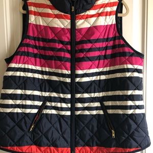 NWT vest with stripes!